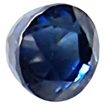 Gemma rotonda di zaffiro blu vivo Nature 1.8ct In condizioni Nuovo in vendita a Lanham, MD