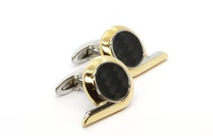 18ct White and Rose Gold Cufflinks