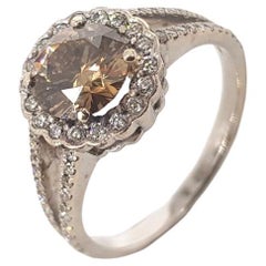 18 Karat WEISSE COGNAC DIAMOND-Ring