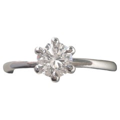 18ct Weißgold, 0,35 Karat Diamant Single Stone Verlobungsring