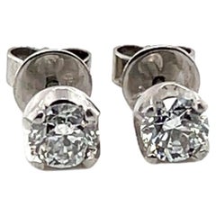 18ct White Gold 0.85ct Diamond Stud Earrings