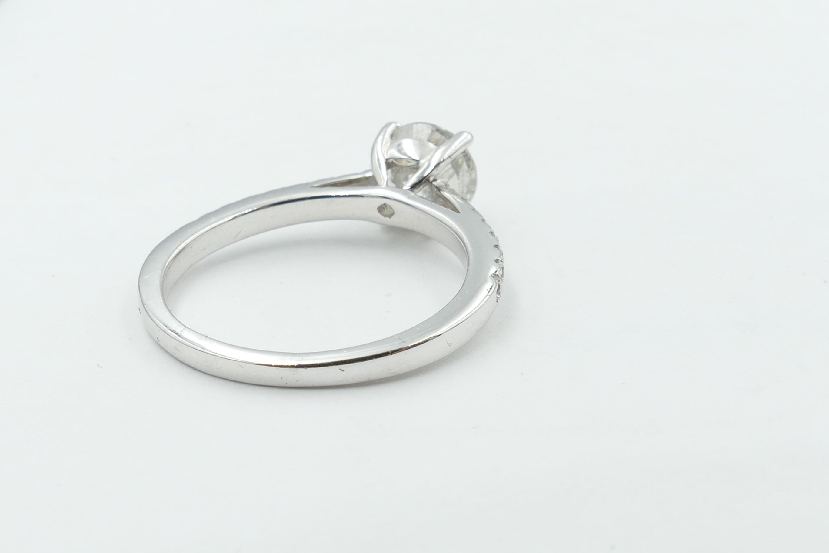 18ct white gold 1ct diamond engagement ring