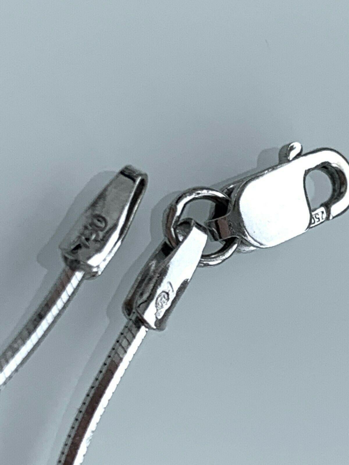 18ct Weißgold Schlangenkette 1