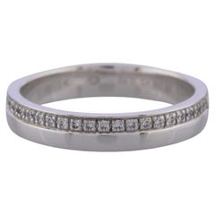 Alliance en or blanc 18 carats avec diamants de 3,5 mm, taille L 1/2