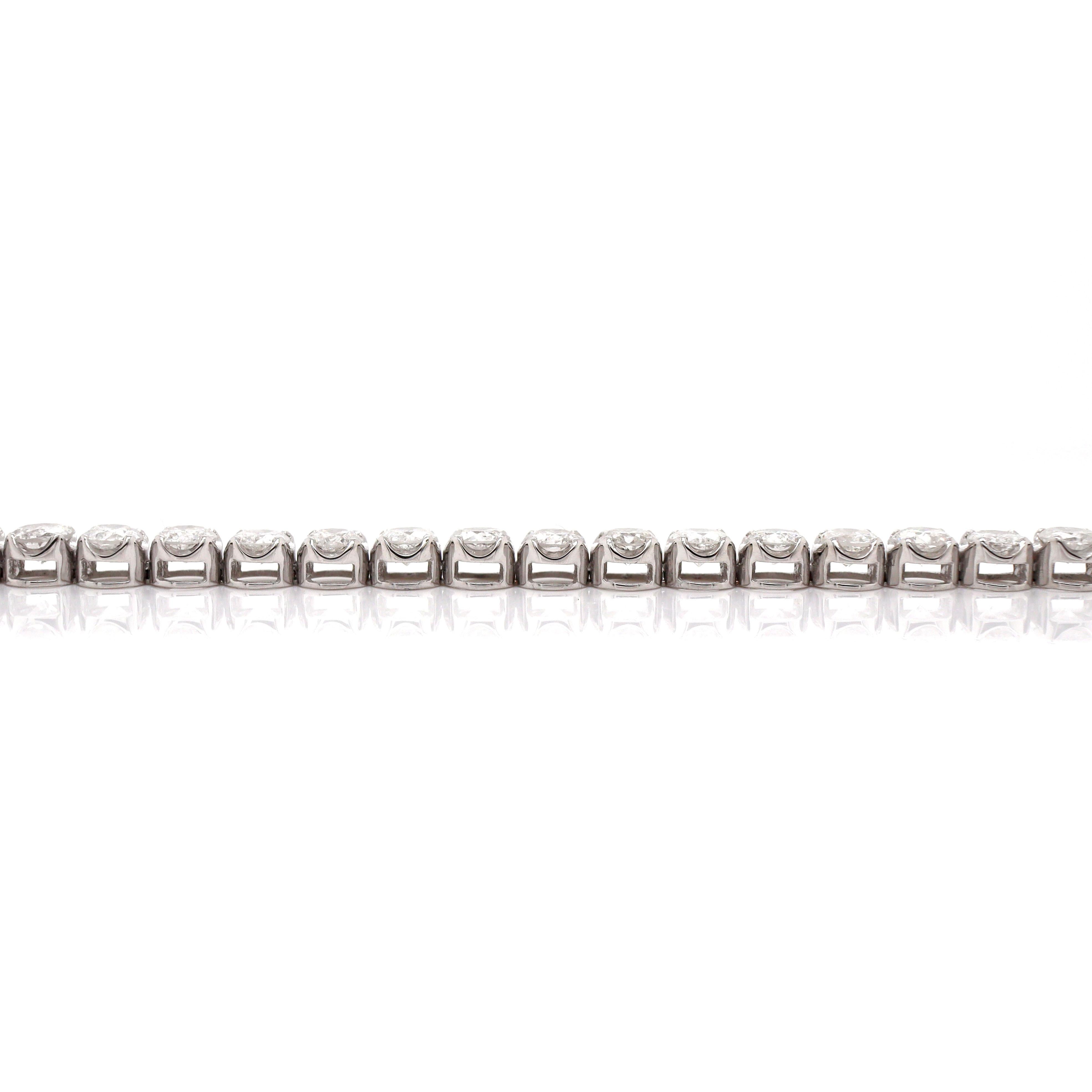 Pulsera Tenis Oro Blanco 18ct 5.00ct Diamantes en Nuevo estado para la venta en Sydney, NSW