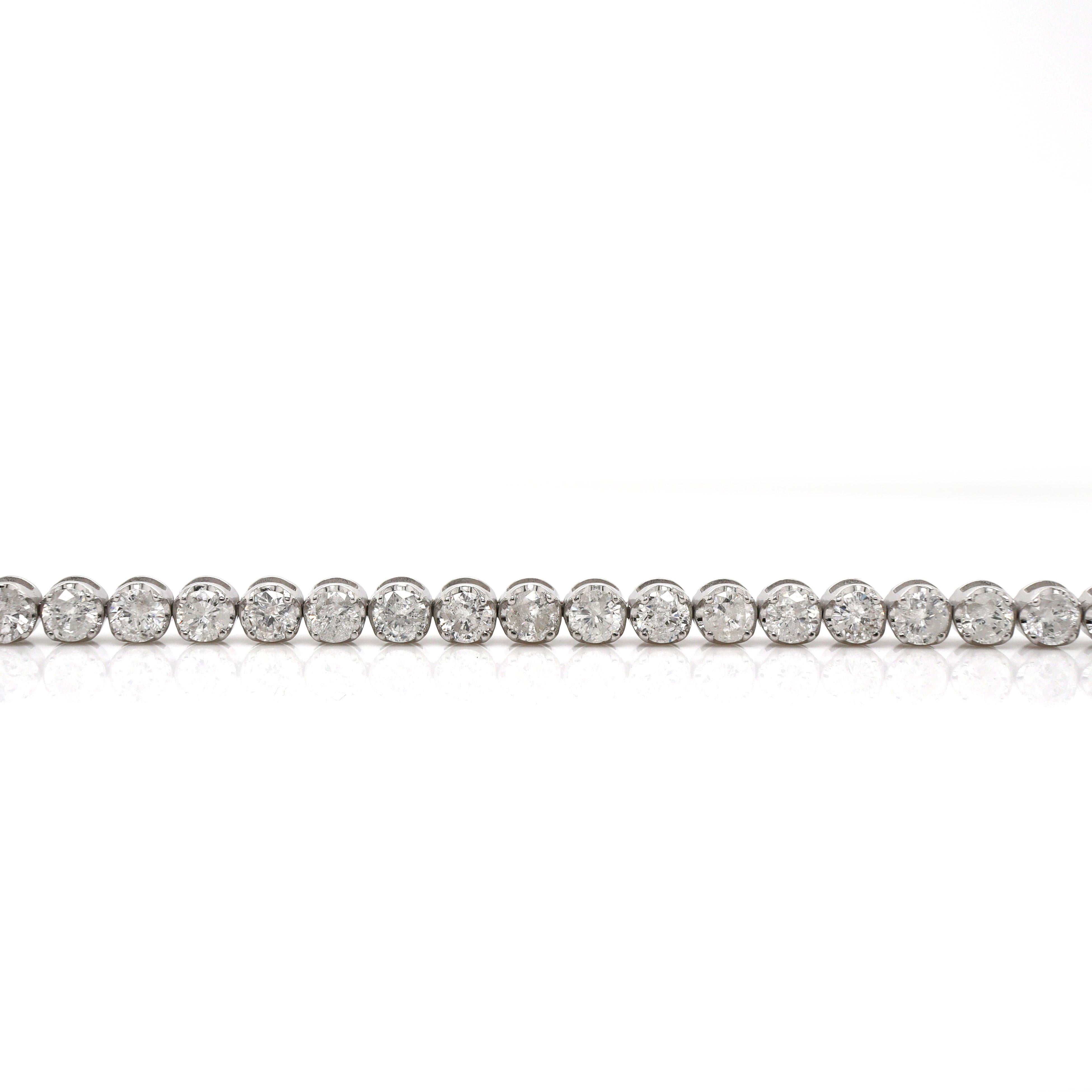 Femenino o masculino Pulsera Tenis Oro Blanco 18ct 5.00ct Diamantes en venta