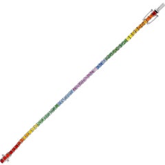 18ct White Gold 8ct Rainbow Sapphire Tennis Bracelet