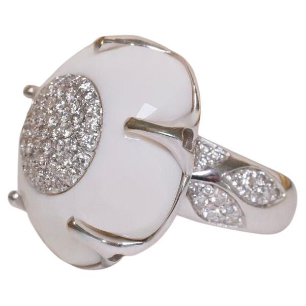 18ct White Gold And Diamond ’Bon Ton’ Ring By ‘Pasquale Bruni