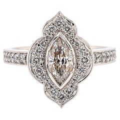 Verlobungsring aus 18 Karat Weißgold mit Diamanten „Gabriel“