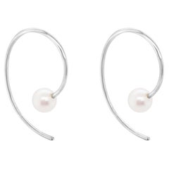 Boucles d'oreilles "Ella" en or blanc 18ct et perles
