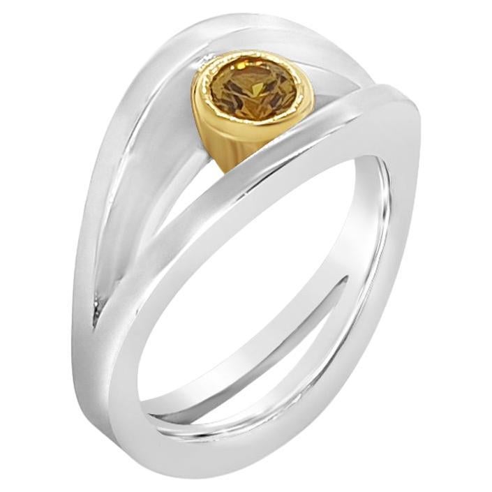 18 Karat Weißgold und Saphir „Reflections“ Ring