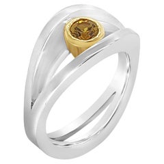 18 Karat Weißgold und Saphir „Reflections“ Ring