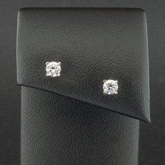 18ct White Gold Approx. 0.60ct Diamond Stud Earrings 1.2g