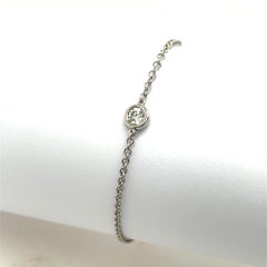 18ct White Gold Bracelet Set With Round Brilliant Diamond