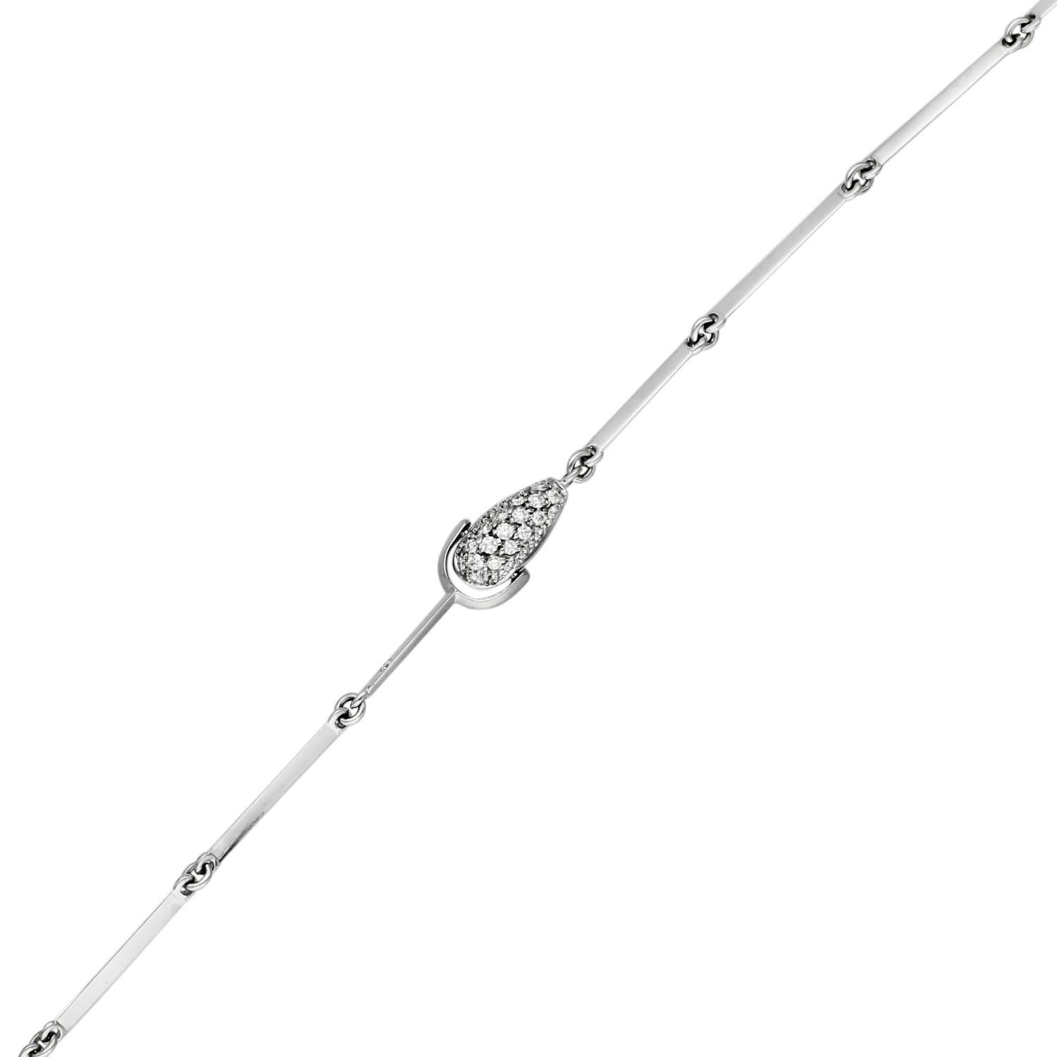 Modern De Beers Wild Flower Necklace Diamond and 18ct White Gold For Sale
