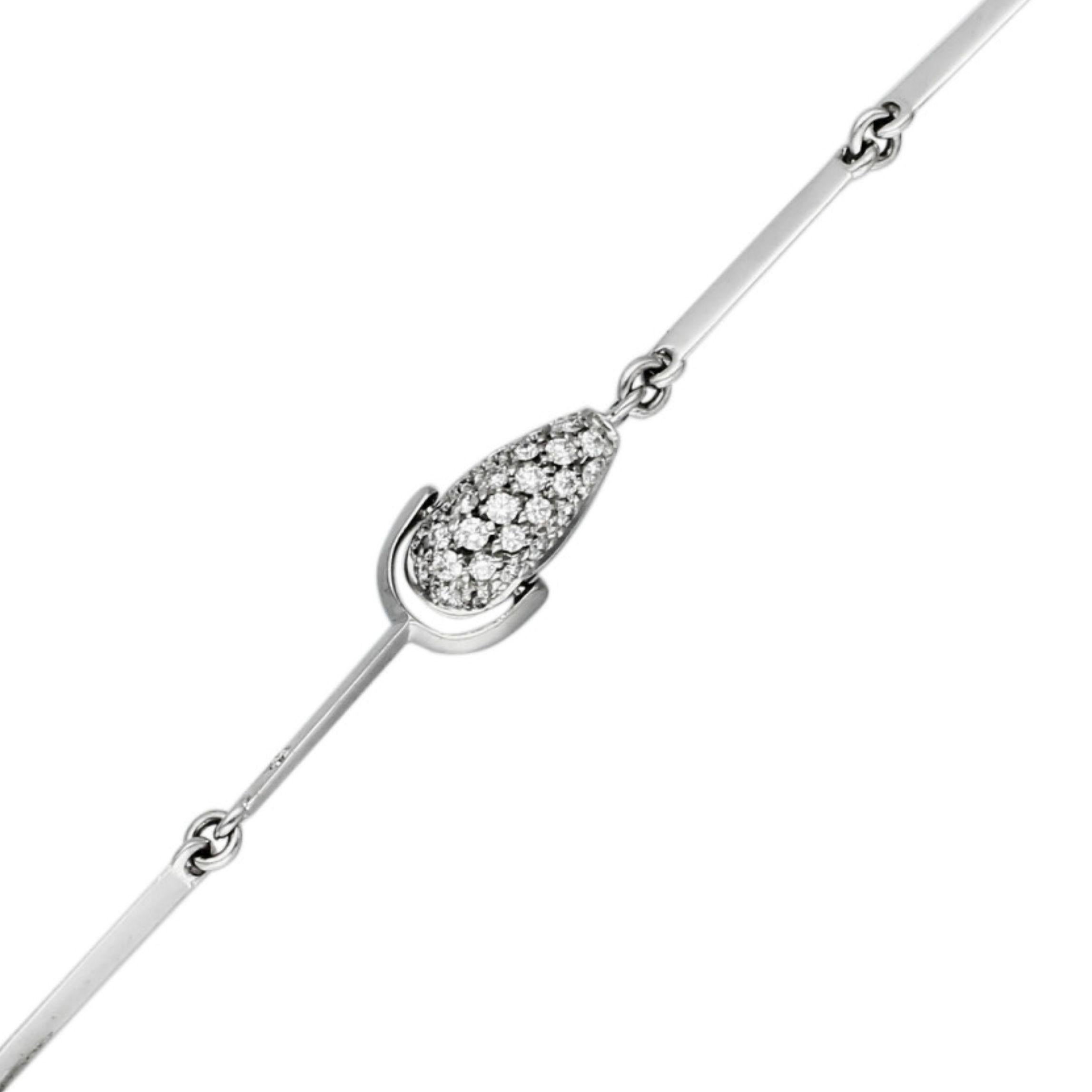 Taille ronde De Beers Wild Flower Necklace Diamants et or blanc 18ct en vente