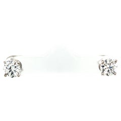 18ct White Gold Diamond Earrings, Total Diamond Weight 2.04ct Lab Created