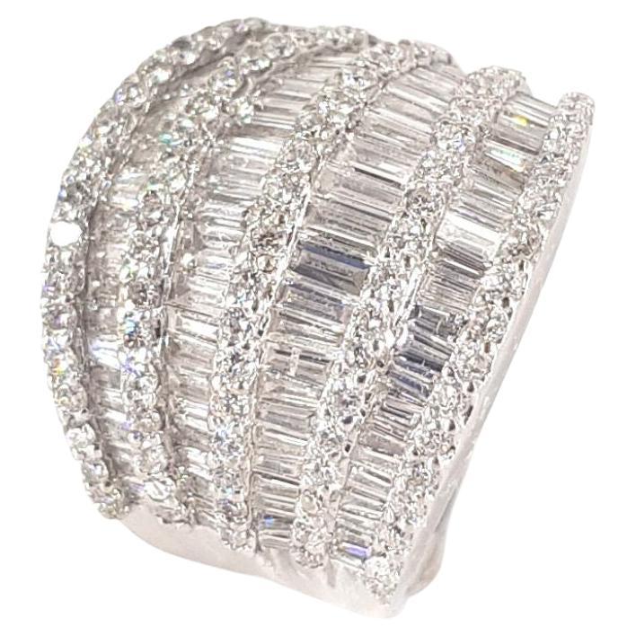18 Carat White Gold Diamond Eternity Ring For Sale at 1stDibs
