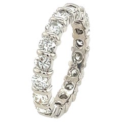 18ct White Gold Diamond Full Eternity Ring Set With 2.70ct Round Diamonds