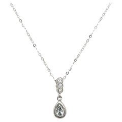 Colgante de Diamantes de Oro Blanco 18ct - 0.30ct Diamantes Naturales