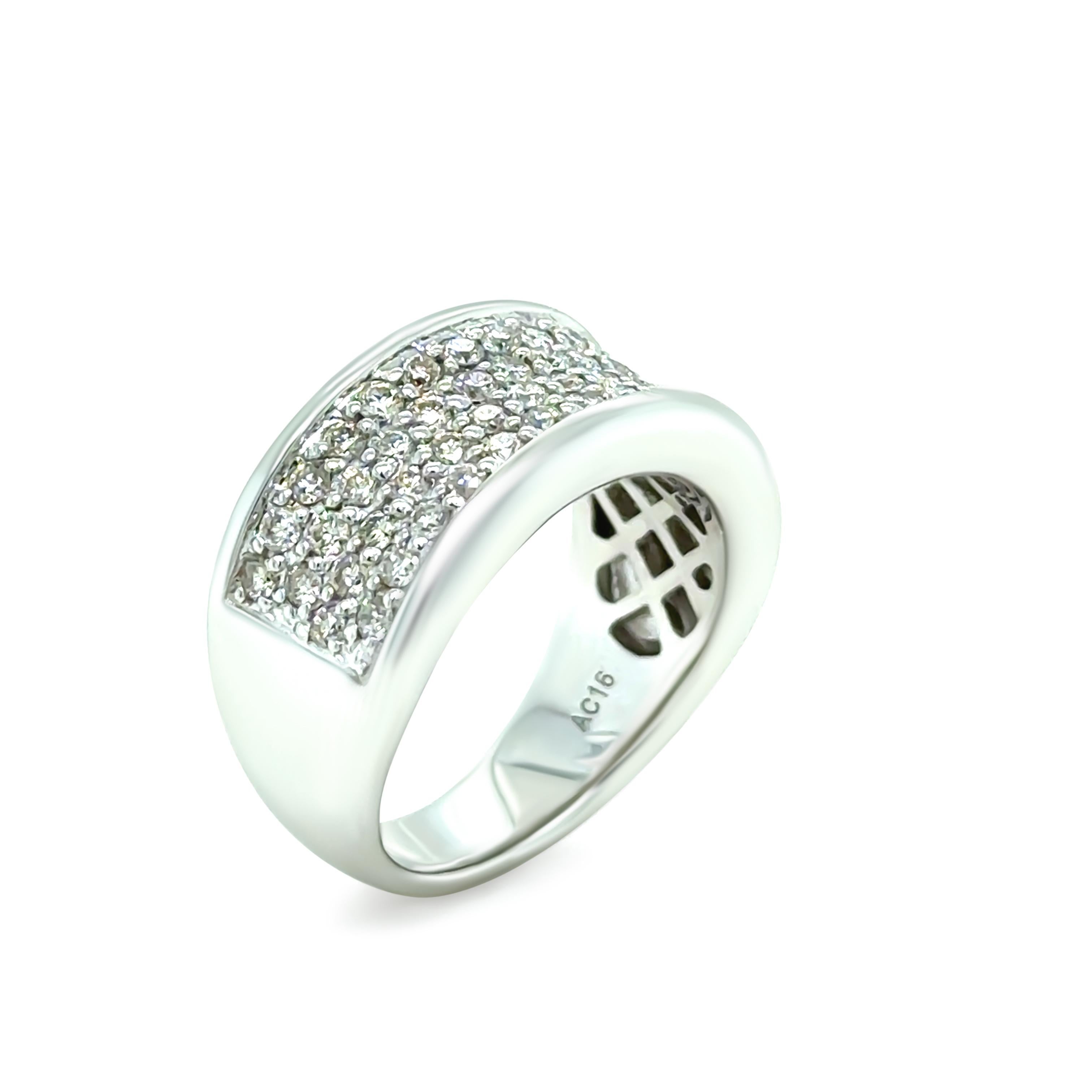 Women's 18ct White Gold Diamond Ring 1.00ct 10.4g