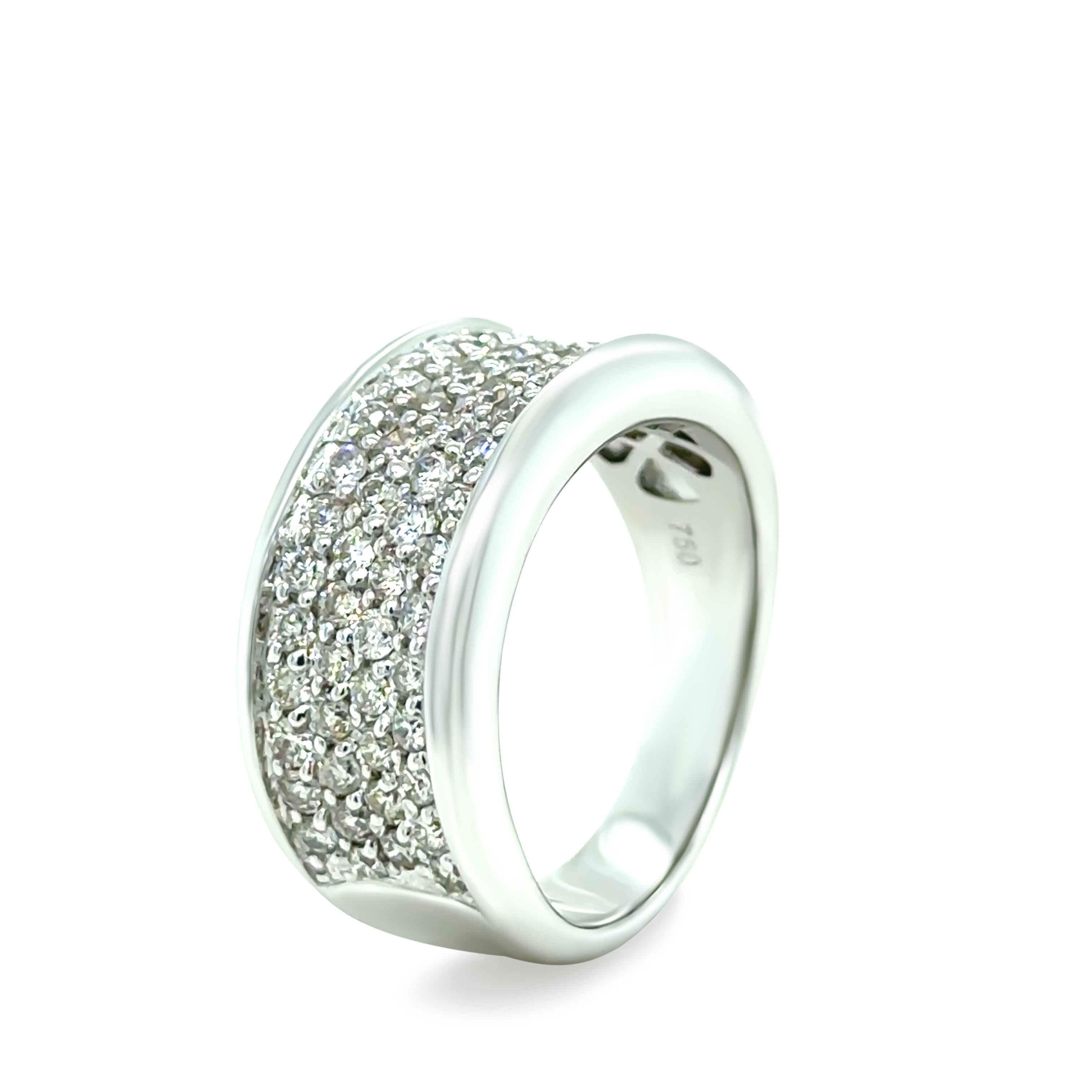 18ct White Gold Diamond Ring 1.00ct 10.4g 2