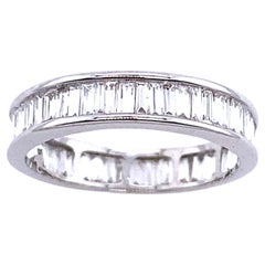 18 Karat Weißgold Diamantbesetzter Eternity/Wedding-Ring mit 0,150 Karat Diamanten