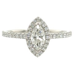 18ct White Gold Diamond Solitaire Ring Set With 0.38ct G/SI2