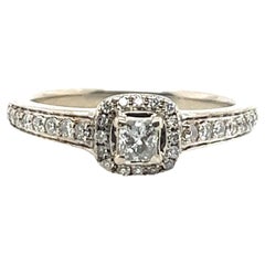 18ct White Gold Diamond Solitaire Ring Set With 0.50ct of Diamonds