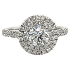 18ct White Gold Diamond Solitaire Ring Set With 0.70ct G/SI2 GIA &0.52ct