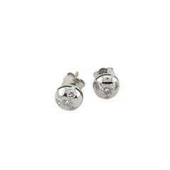 18ct White Gold Diamond Stud Earrings Set With 0.38ct Natural Diamonds