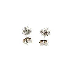 18ct White Gold Diamond Stud Earrings Set With 0.80ct Marquise & Pear Diamonds
