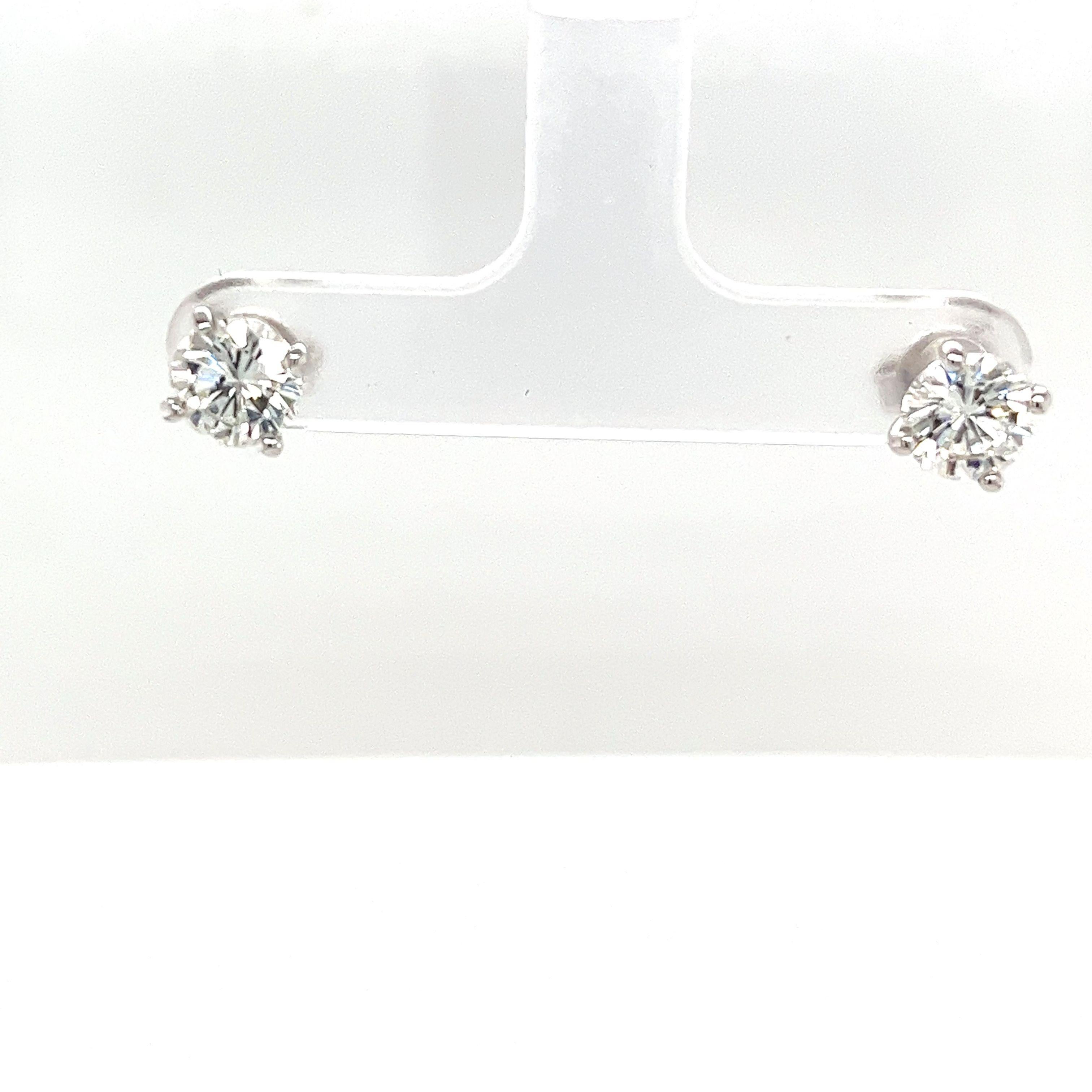 These stunning diamond earrings 
are the perfect pair to add to your collection. 
They are set in 18ct white gold. 
The pair is set with 2 round brilliant cut diamonds, 
with a total diamond weight of 2.06ct.
Total Diamond Weight: 2.06ct 
Diamond