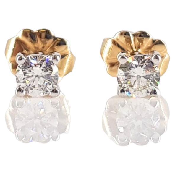 Round-Brilliant Cut Diamond Studs in 18ct White Gold (0.27ct tw.) main image 1
