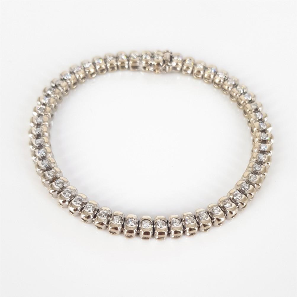 18ct white gold diamond bracelet