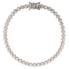18ct  White Gold Diamond Tennis Bracelet