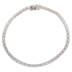 18ct White Gold Diamond Tennis Bracelet