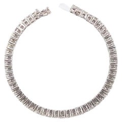18ct  White Gold Diamond Tennis Bracelet