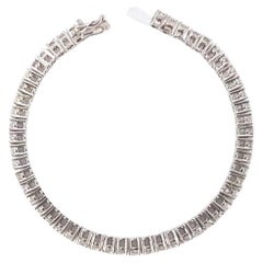 18ct  White Gold Diamond Tennis Bracelet