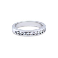 18ct White Gold Diamond Wedding Band 0.60ct