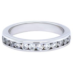 18ct White Gold Diamond Wedding Band 0.60ct