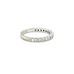 18ct White Gold Diamond Wedding Ring 0.39ct 2.27g