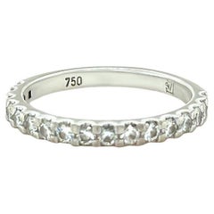 18ct White Gold Diamond Wedding Ring 0.39ct 2.27g