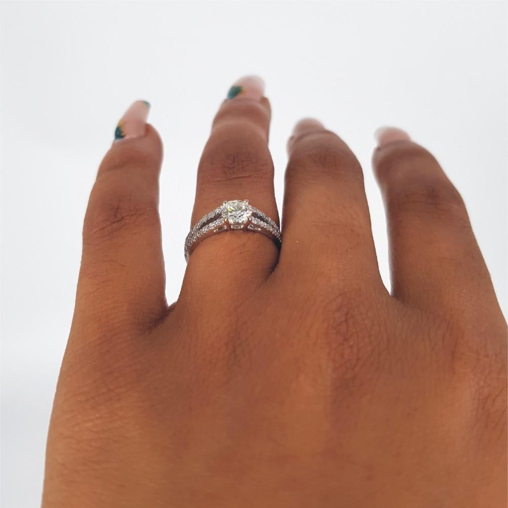 18ct White Gold Diamond Wedding Ring For Sale 3