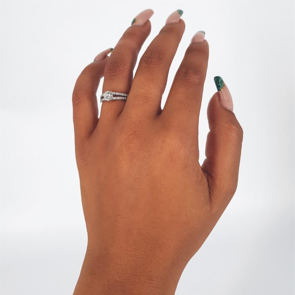 18ct White Gold Diamond Wedding Ring For Sale 4