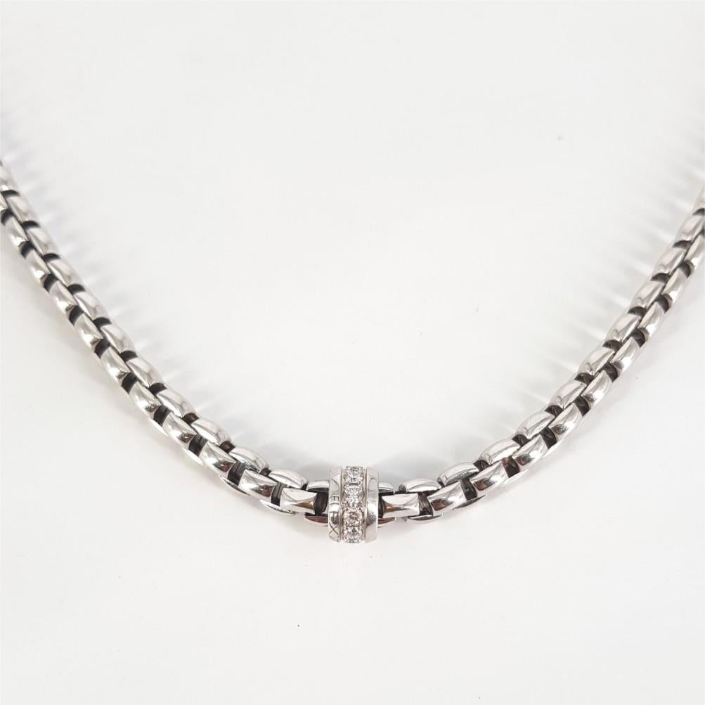 fope 18 carat white gold necklace