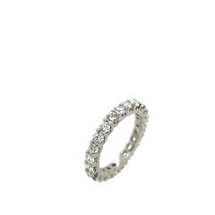 18 Karat Weißgold Eternity-Diamantring, Voll-Eternity-Diamant, mit 2,33 Karat Diamanten besetzt