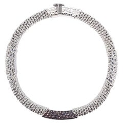 Bracciale a maglie in oro bianco 18ct
