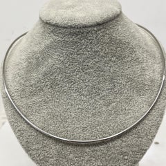 18ct White Gold Neck Collar Necklace – 14"