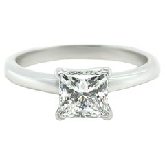 GIA 18ct White Gold Princess-Cut Diamond Engagement Ring 1.20ct